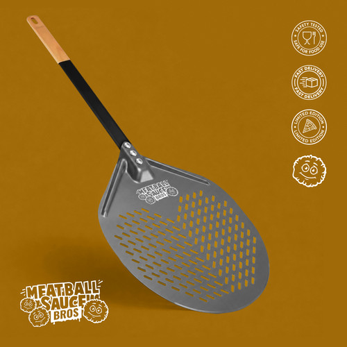 Mbsbros round pizza peel - mbsbros, 12"